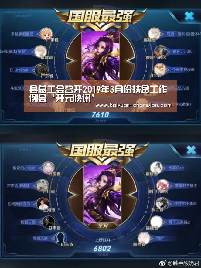 县总工会召开2019年3月份扶贫工作例会‘开元快讯’(图1) 开元快讯
